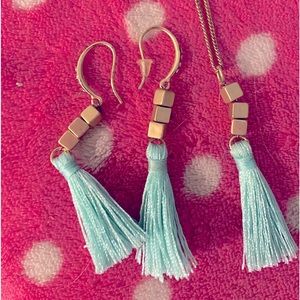 Plunder earrings and necklace set